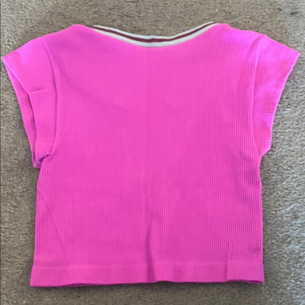 Urban Outfitters Pink Short Sleeve Top - Picture 3 of 4